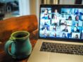 zoom meeting on a laptop screen